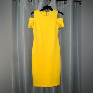 Cold Shoulder Body Con Calvin Klein Dress